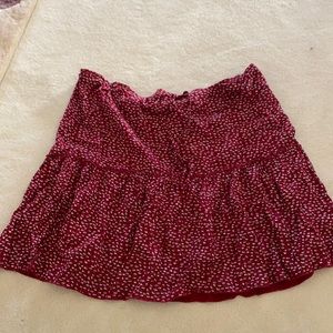 Brandy Melville red skirt. Their brand is one size.
